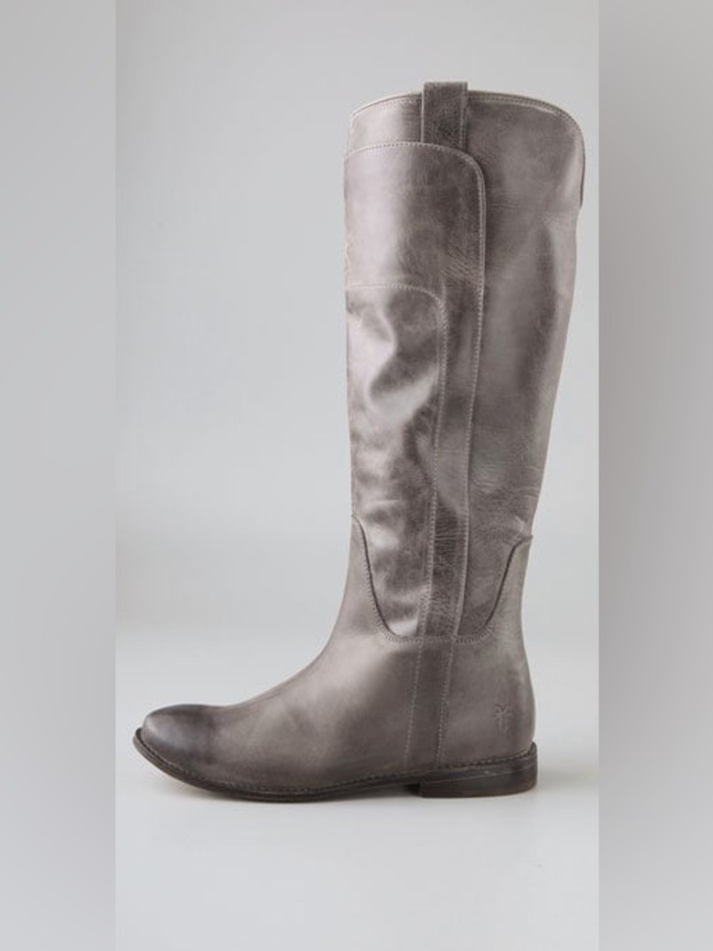 Frye sz 7 Paige Tall Riding Boots gray Graige knee high
